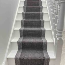 runrug Stair Runner Carpet - Reversible & Durable, 2mm - 'Vichy' in Midnight - Size: 60 cm x 690 cm - thumbnail 3