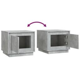 Berkfield Home Decorative Coffee Table Concrete Grey 51x50x44 cm Engineered Wood - Size: 51 x 50 x 44 cm - thumbnail 8