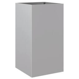 Berkfield Home Planter Silver 42x38x75 cm Galvanised Steel - Size: 42 x 38 x 75 cm - thumbnail 3