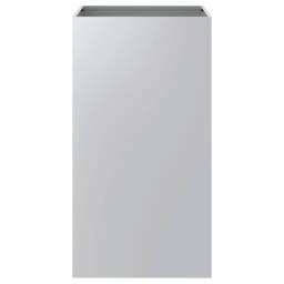 Berkfield Home Planter Silver 42x38x75 cm Galvanised Steel - Size: 42 x 38 x 75 cm - thumbnail 5