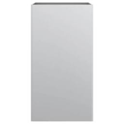 Berkfield Home Planter Silver 42x38x75 cm Galvanised Steel - Size: 42 x 38 x 75 cm - thumbnail 6