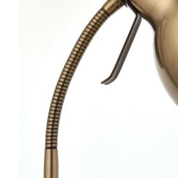 Loops Adjustable Neck Desk Lamp Antique Brass Industrial Metal Shade Table Work Light in Metallics - thumbnail 4
