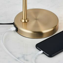 Loops Adjustable Neck Desk Lamp Antique Brass Industrial Metal Shade Table Work Light in Metallics - thumbnail 5