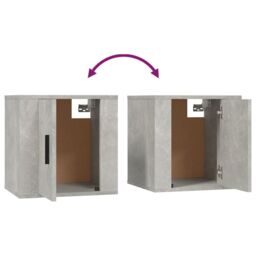 Berkfield Home Wall Mounted TV Cabinets 2 pcs Concrete Grey 40x34.5x40 cm - thumbnail 9