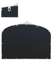 "MirrorOutlet Silver Metal Framed Classic Arched Wall Mirror 40"" X 31"" (102 X 80CM) - Size: 1 Pack" - thumbnail 5