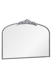 "MirrorOutlet Silver Metal Framed Classic Arched Wall Mirror 40"" X 31"" (102 X 80CM) - Size: 1 Pack" - thumbnail 4