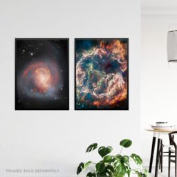 Artery8 Wall Art Print Pack of 3 NASA James Webb Images Clash of the Titans NGC 3256 Cassiopeia A Forming Stars Large Poster Set - thumbnail 5