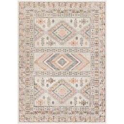 Livabliss Ankara - Vintage Pink Grey Traditional Boho Living Dining Bedroom Rug in Peach - Size: 200 cm x 275 cm - thumbnail 2