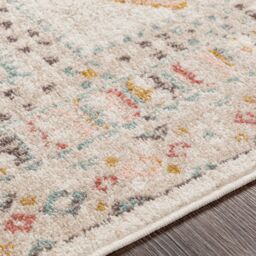 Livabliss Ankara - Vintage Pink Grey Traditional Boho Living Dining Bedroom Rug in Peach - Size: 200 cm x 275 cm - thumbnail 3