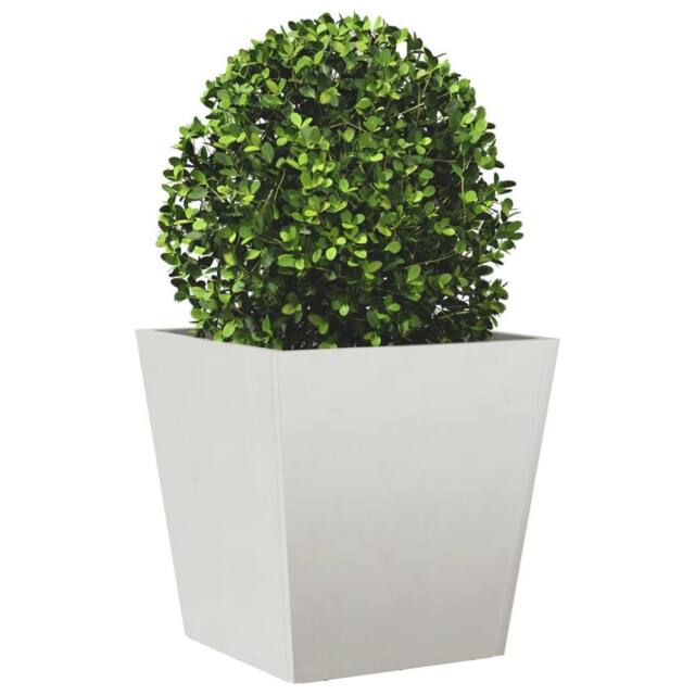 Berkfield Home Durable Garden Planter 40x40x40 cm Stainless Steel in Silver - Size: 40 x 40 x 40 cm - image 1