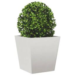 Berkfield Home Durable Garden Planter 40x40x40 cm Stainless Steel in Silver - Size: 40 x 40 x 40 cm - thumbnail 1
