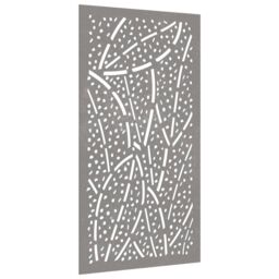 Berkfield Home Garden Wall Decoration 105x55 cm Corten Steel Leaf Design in Brown - thumbnail 3