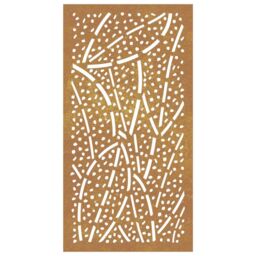 Berkfield Home Garden Wall Decoration 105x55 cm Corten Steel Leaf Design in Brown - thumbnail 4