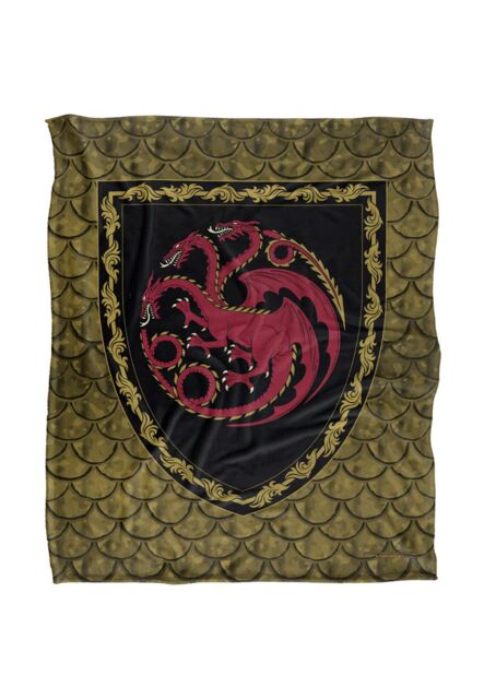 Warner Brothers House Of The Dragon Officially Licensed Silky Touch Super Soft Throw Blanket 152 x 127 cm in White - image 1