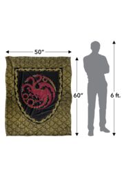 Warner Brothers House Of The Dragon Officially Licensed Silky Touch Super Soft Throw Blanket 152 x 127 cm in White - thumbnail 5