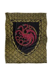 Warner Brothers House Of The Dragon Officially Licensed Silky Touch Super Soft Throw Blanket 152 x 127 cm in White - thumbnail 1