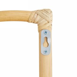 Nordlys Hanging Wall Storage Shelf in Natural Rattan in Brown - thumbnail 8
