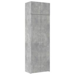 Berkfield Home Storage Cabinet Concrete Grey 70x42.5x225 cm Engineered Wood - thumbnail 3