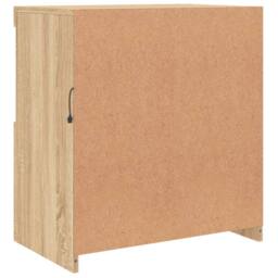 Berkfield Home Sideboard with LED Lights Sonoma Oak 60.5x37x67 cm in Light Brown - thumbnail 9