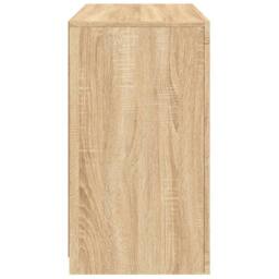 Berkfield Home Sideboard with LED Lights Sonoma Oak 60.5x37x67 cm in Light Brown - thumbnail 8