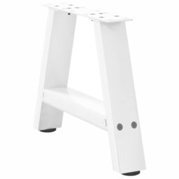 Berkfield Home Coffee Table Legs A-Shaped 2 pcs White¬†30x(30-31) cm Steel in White - thumbnail 4