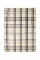 Homescapes Logan Tartan Check Non-Slip 100% Wool Hall Runner, 66 x 200 cm in Natural White - Size: 66 cm x 200 cm - thumbnail 2
