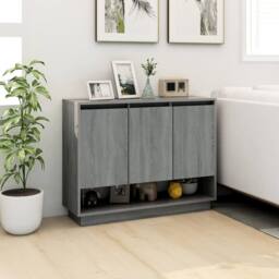 Berkfield Home Sideboard Grey Sonoma 97x31x75 cm Engineered Wood - Size: 97 x 31 x 75 cm - thumbnail 1