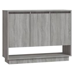 Berkfield Home Sideboard Grey Sonoma 97x31x75 cm Engineered Wood - Size: 97 x 31 x 75 cm - thumbnail 3