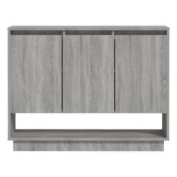 Berkfield Home Sideboard Grey Sonoma 97x31x75 cm Engineered Wood - Size: 97 x 31 x 75 cm - thumbnail 5