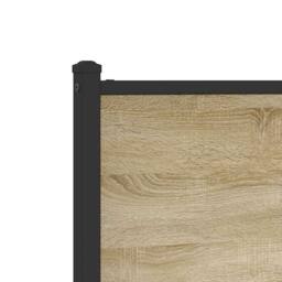 Berkfield Home Metal Bed Frame without Mattress Sonoma Oak 180x200 cm Super King in Brown - thumbnail 8
