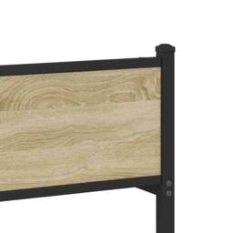 Berkfield Home Metal Bed Frame without Mattress Sonoma Oak 180x200 cm Super King in Brown - thumbnail 9