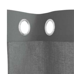 Berkfield Home Voile Curtains with Grommets 2 pcs Dark Grey 140x300 cm - thumbnail 5