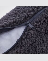 Ezysleep Teddy Fleece Heated Neck Pillow in Grey - thumbnail 3