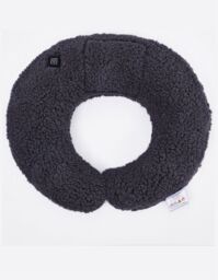 Ezysleep Teddy Fleece Heated Neck Pillow in Grey - thumbnail 2