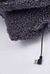 Ezysleep Teddy Fleece Heated Neck Pillow in Grey - thumbnail 5