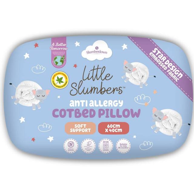 Slumberdown Little Slumbers Anti Allergy 4 Tog Cot Bed Duvet in White - image 1