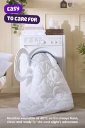 Slumberdown Little Slumbers Anti Allergy 4 Tog Cot Bed Duvet in White - thumbnail 7