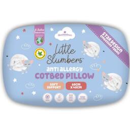Slumberdown Little Slumbers Anti Allergy 4 Tog Cot Bed Duvet in White - thumbnail 1