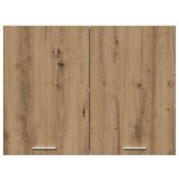 Berkfield Home Hanging Cabinet Lyon Artisan Oak 80x31x60 cm Engineered Wood in Brown - Size: 80 x 31 x 60 cm - thumbnail 4