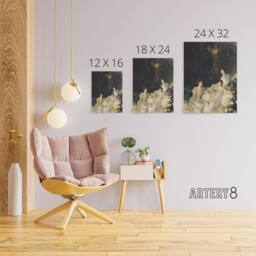"Artery8 The Wyndham Sisters Portrait Sargent Canvas Wall Art Print - Size: W12"" x H16""" - thumbnail 4