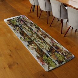 Benjamin Tate Design Plant Pots Runner Rug in Natural - Size: 67 cm x 230 cm - thumbnail 2
