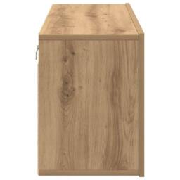 Berkfield Home TV Cabinet Wall-mounted Artisan Oak 100x30x41 cm in Brown - Size: 100 x 30 x 41 cm - thumbnail 7