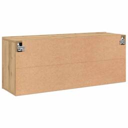 Berkfield Home TV Cabinet Wall-mounted Artisan Oak 100x30x41 cm in Brown - Size: 100 x 30 x 41 cm - thumbnail 8