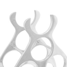 Berkfield Home Wine Rack Silver 38 x 33 x 13 cm Aluminium - thumbnail 4