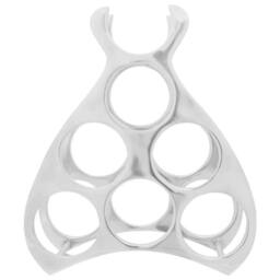 Berkfield Home Wine Rack Silver 38 x 33 x 13 cm Aluminium