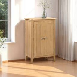 Cheshire Premium Strathmore Shoe Cupboard in Oak in Light Oak - thumbnail 3