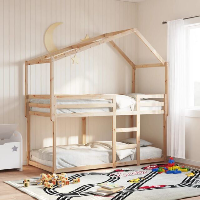 Berkfield Home Bunk Bed without Mattress 80x200 cm Solid Wood Pine in Brown - image 1