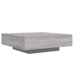 Berkfield Home Coffee Table Grey Sonoma 100x100x31 cm Engineered Wood - Size: 100 x 100 x 31 cm - thumbnail 7