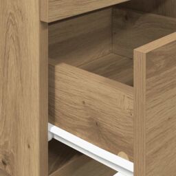 Berkfield Home Bedside Cabinet with 2 Drawers Artisan Oak 36x36x68 cm in Brown - Size: 36 x 36 x 68 cm - thumbnail 8
