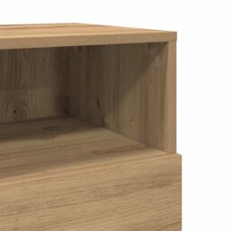 Berkfield Home Bedside Cabinet with 2 Drawers Artisan Oak 36x36x68 cm in Brown - Size: 36 x 36 x 68 cm - thumbnail 9